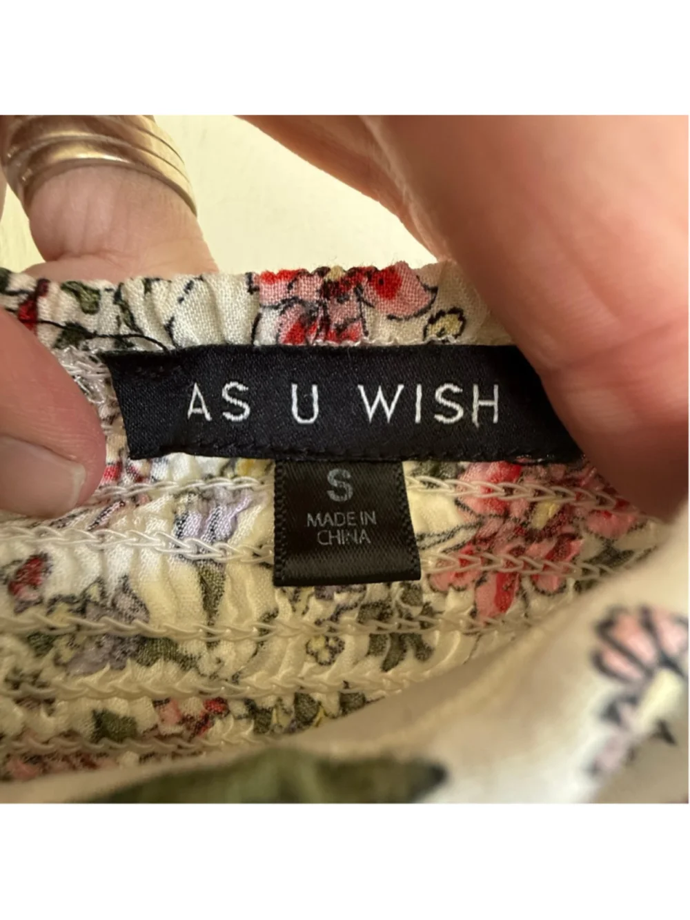 As U Wish Floral Tie-Front Midi Dress - Size S - Picture 5 of 10